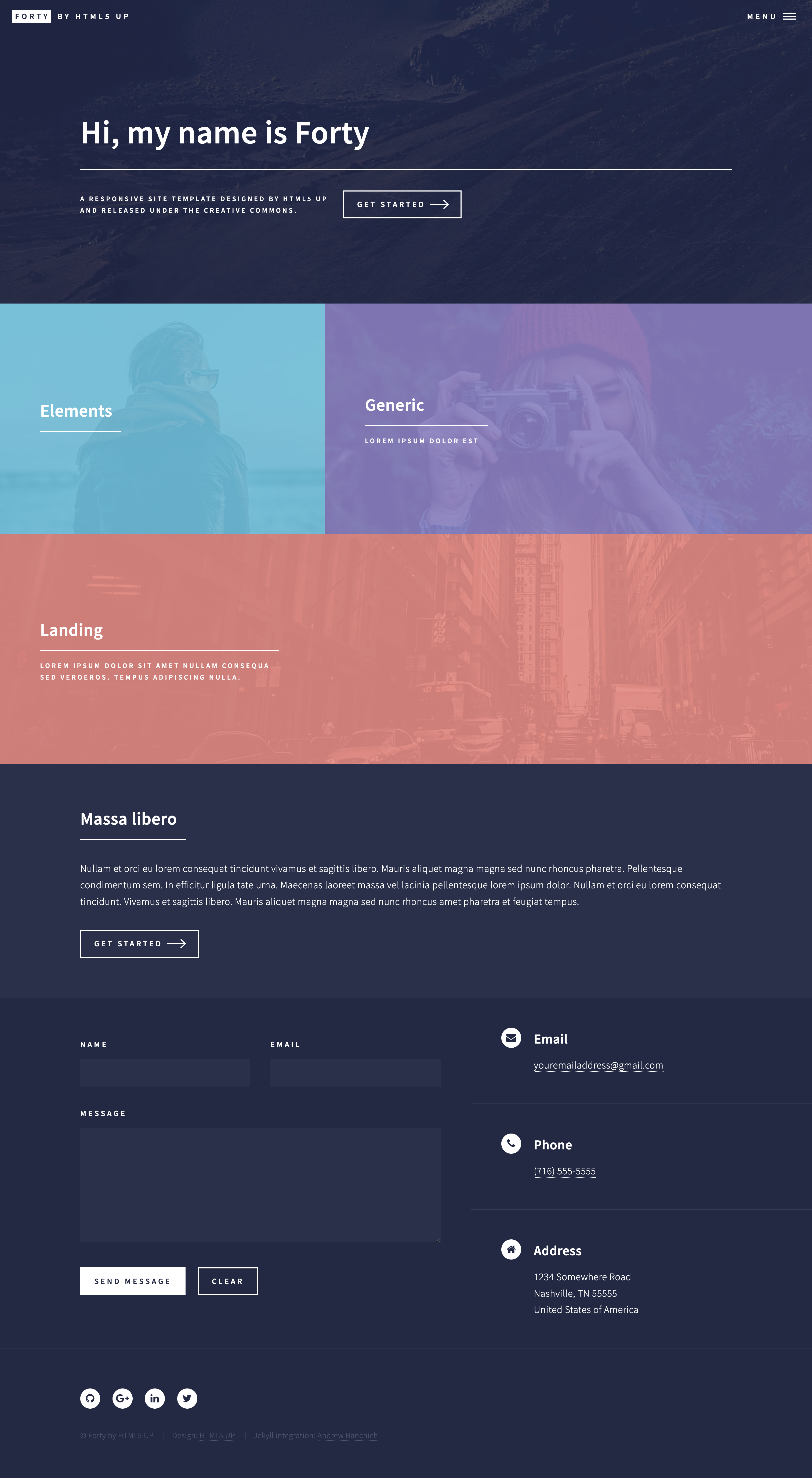 forty-jekyll-theme screenshot | ATemplate.com