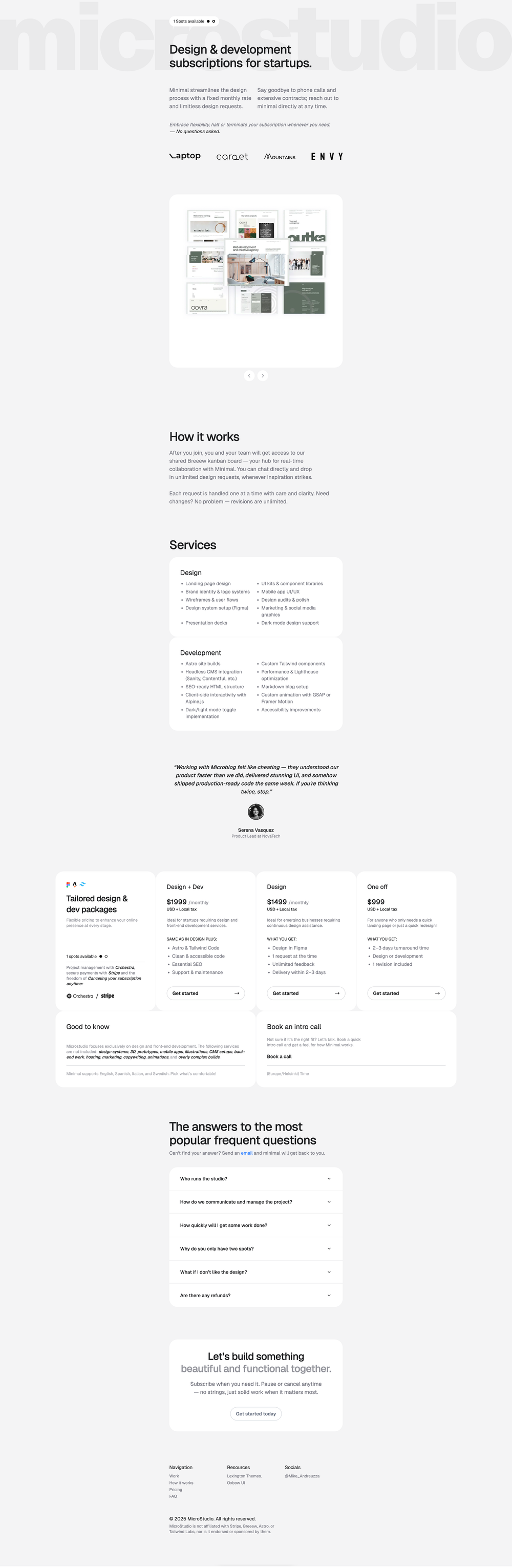 minimalstudio screenshot | ATemplate.com