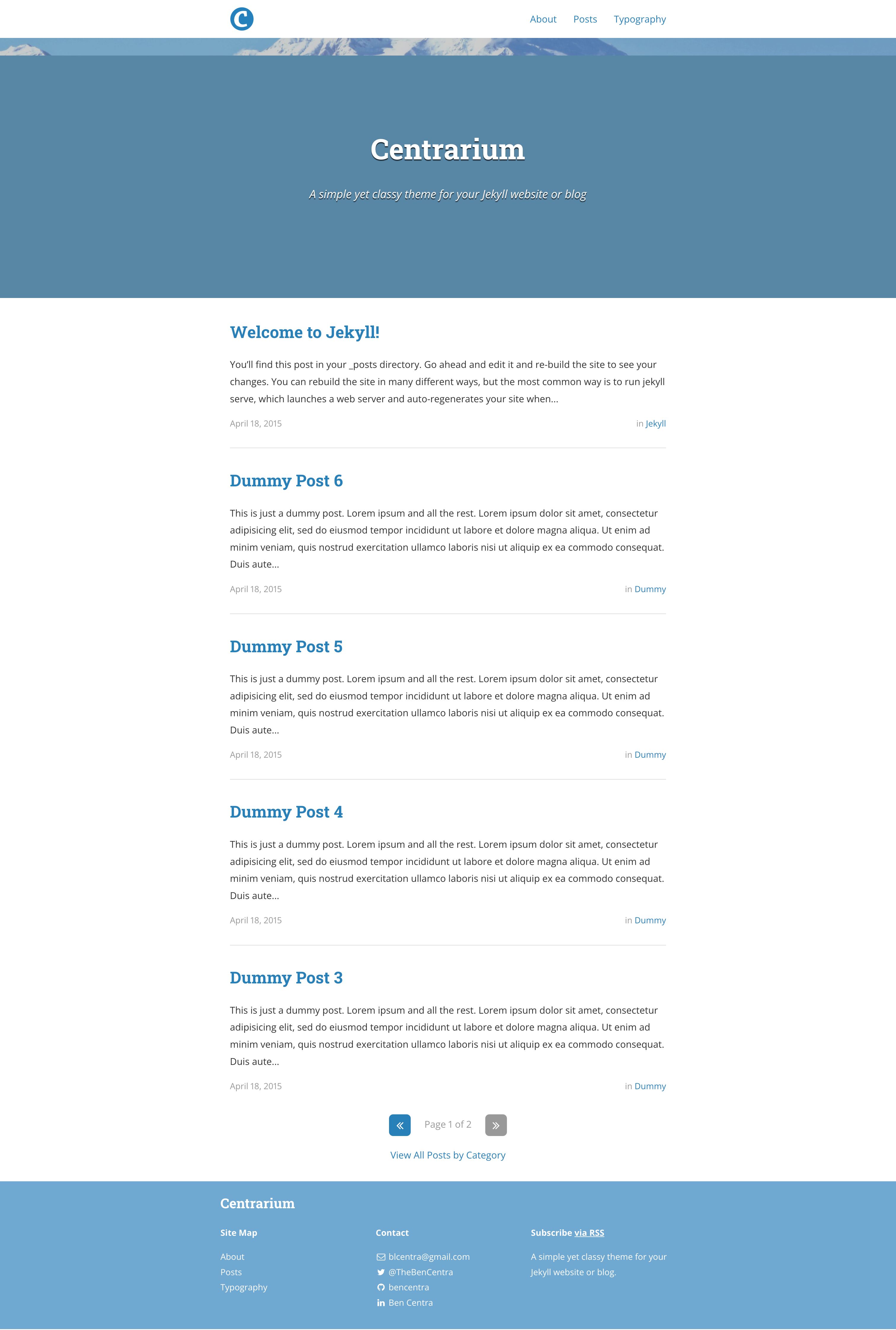 Centrarium screenshot | ATemplate.com