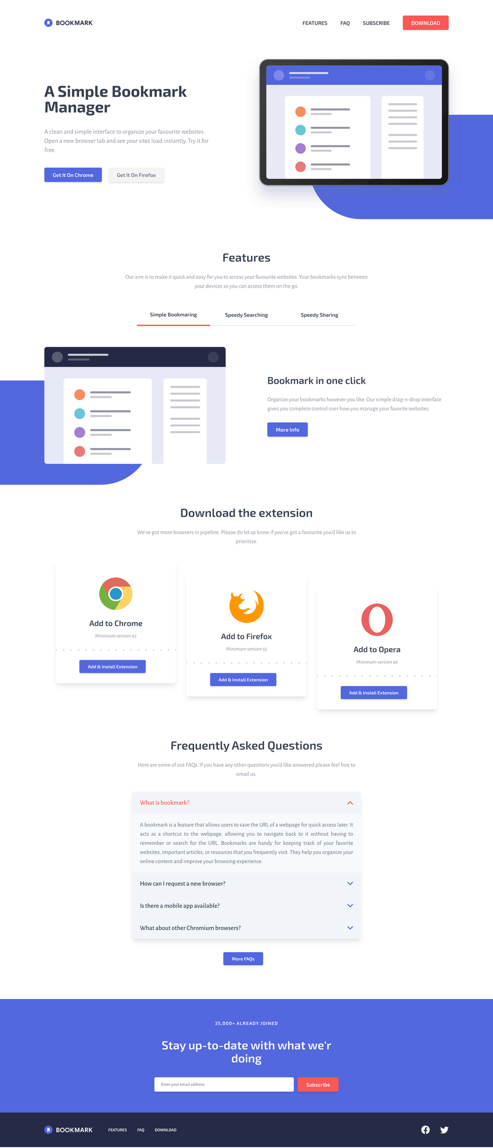 vue-landing-page screenshot | ATemplate.com