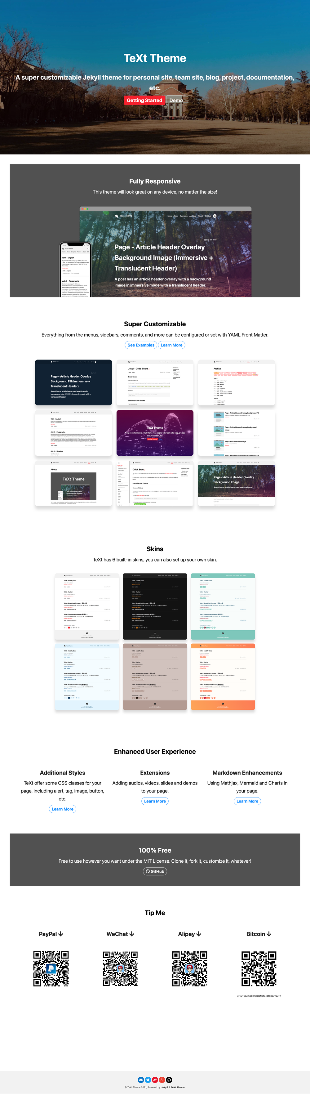 TeXt Theme screenshot | ATemplate.com