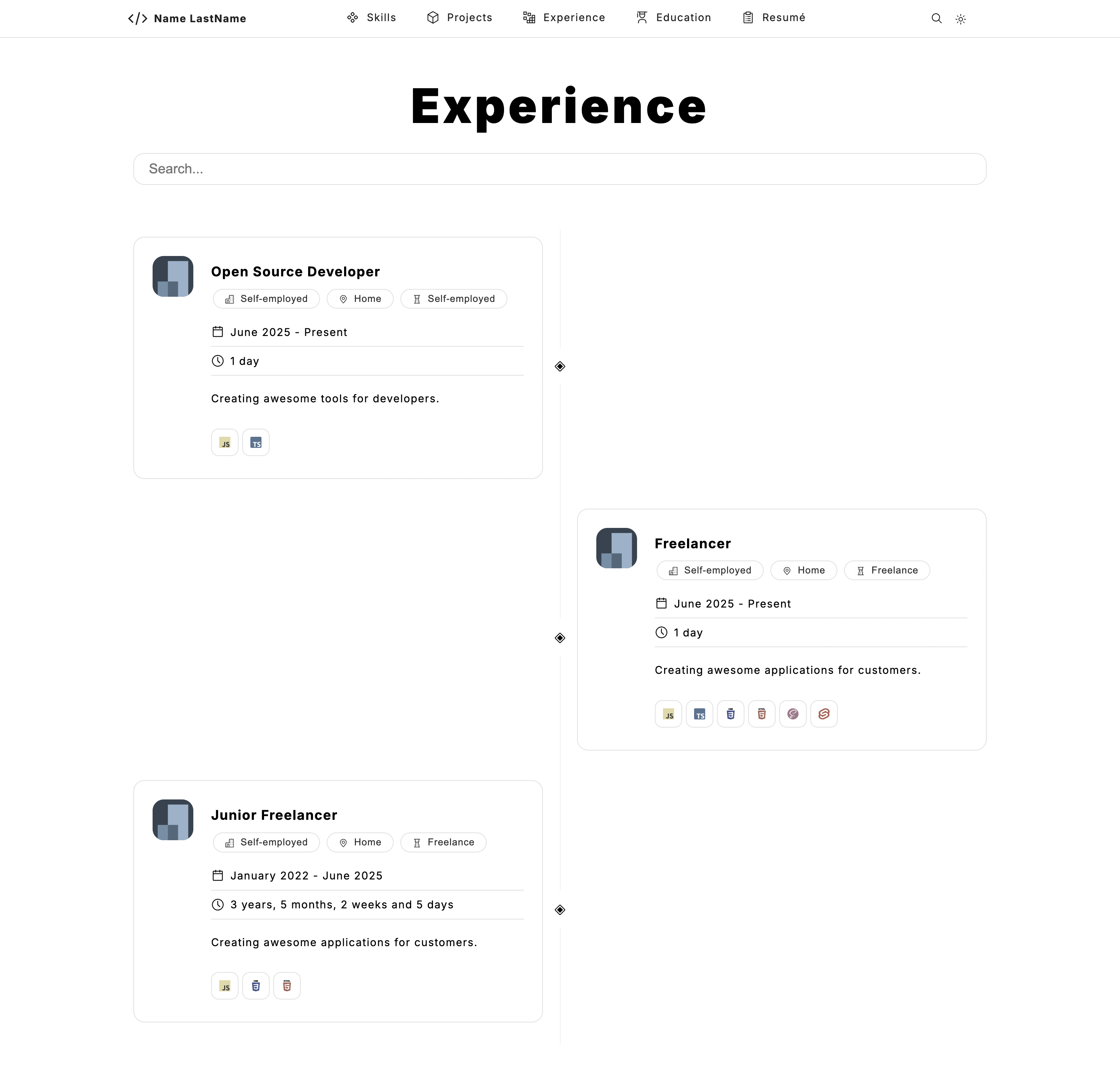 slick-portfolio-svelte screenshot | ATemplate.com