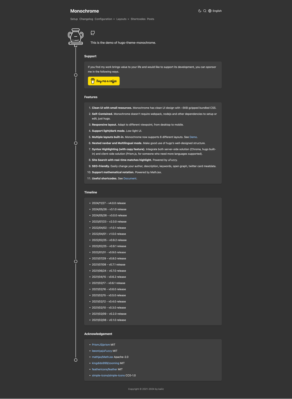 Monochrome screenshot | ATemplate.com