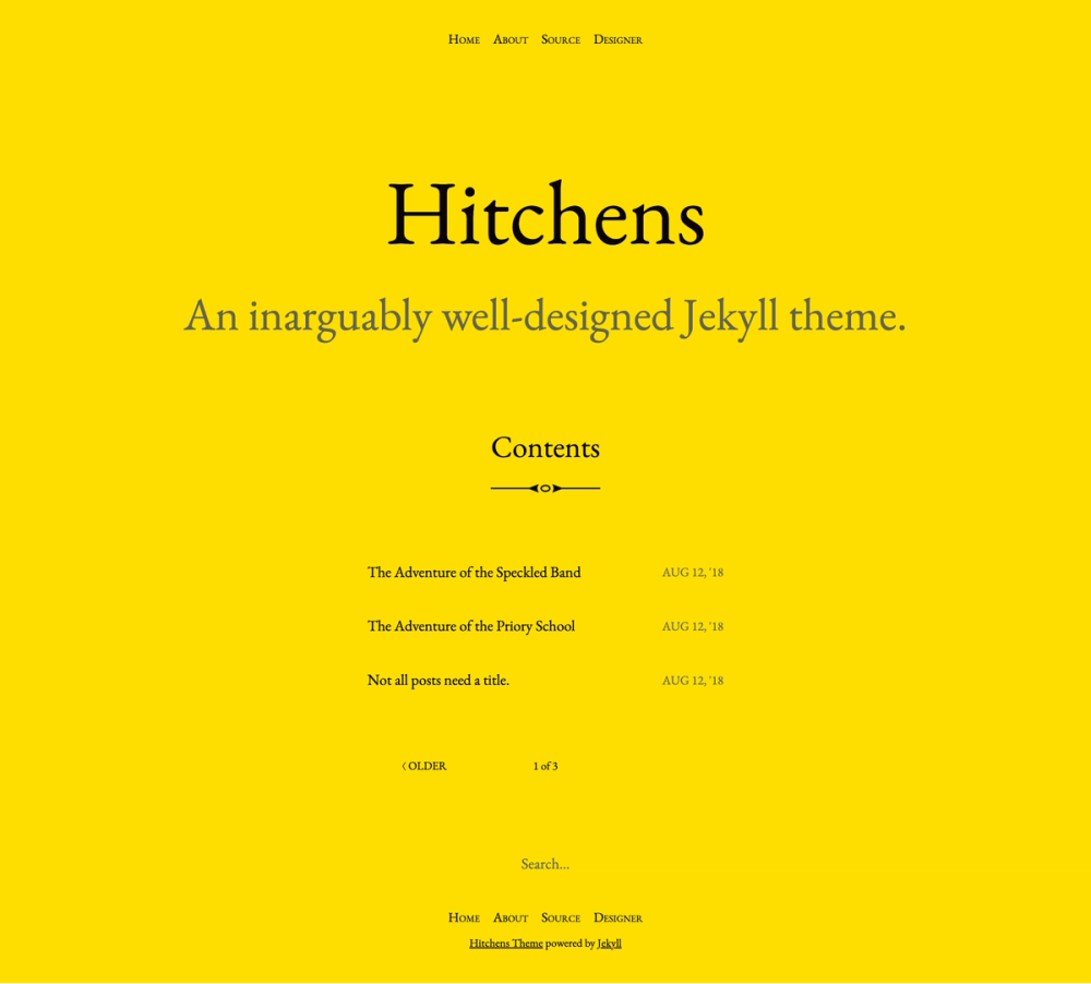 Hitchens screenshot | ATemplate.com