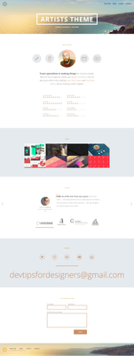 Artists-Theme screenshot | ATemplate.com