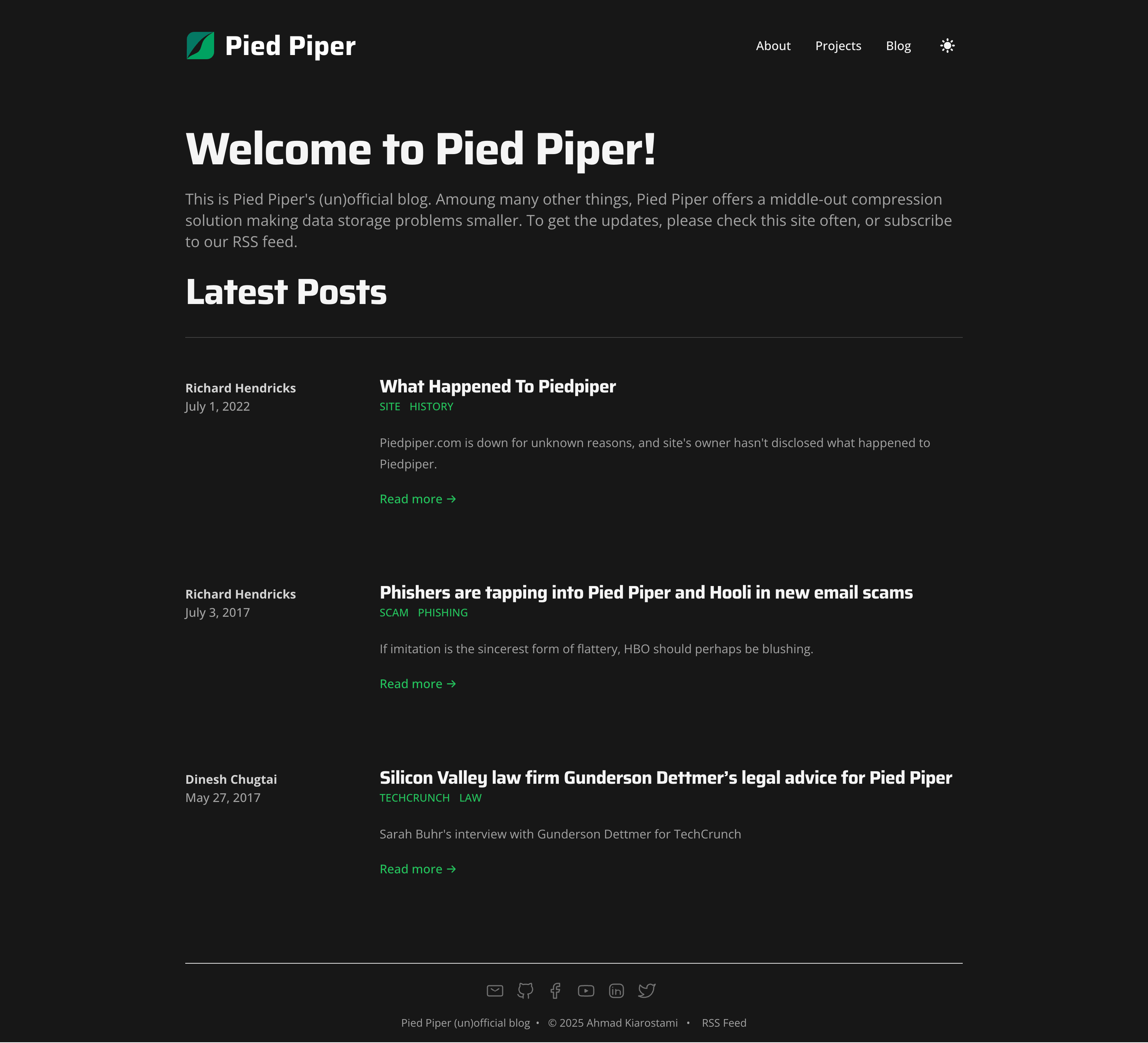 sveltekit-tailwind-blog-starter screenshot | ATemplate.com