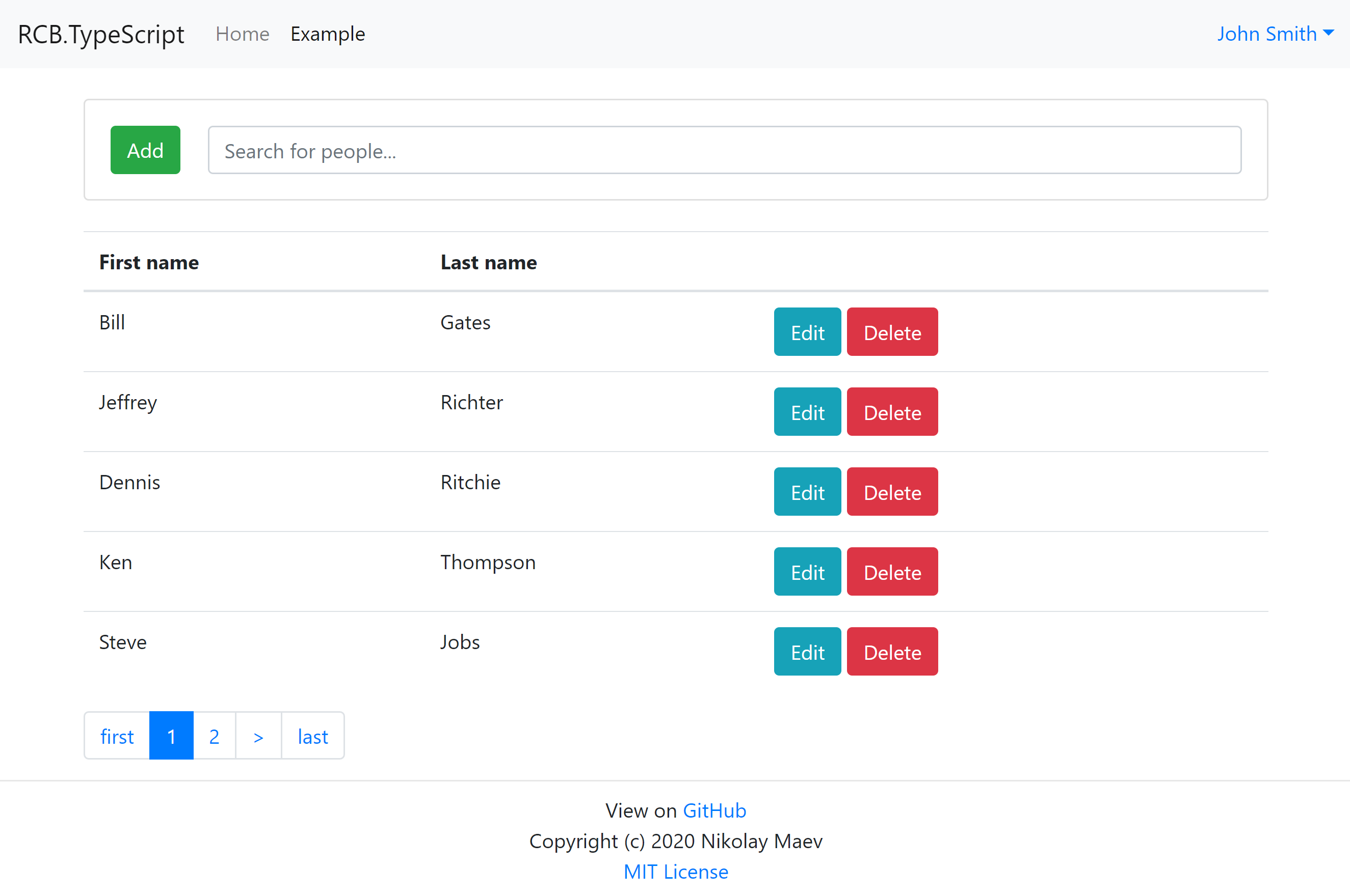 react-core-boilerplate screenshot | ATemplate.com