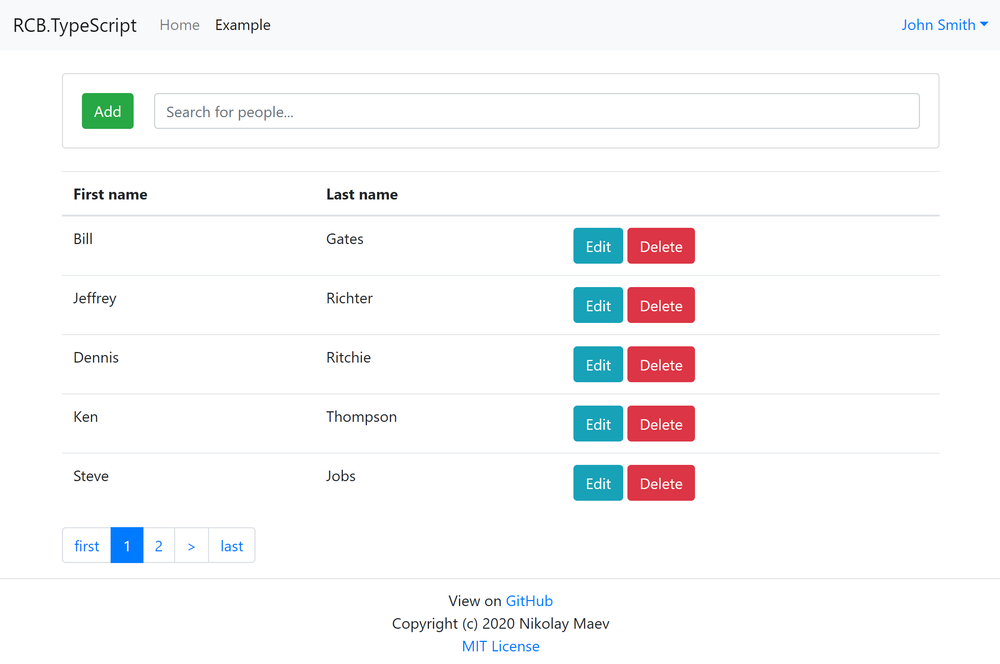 react-core-boilerplate screenshot | ATemplate.com