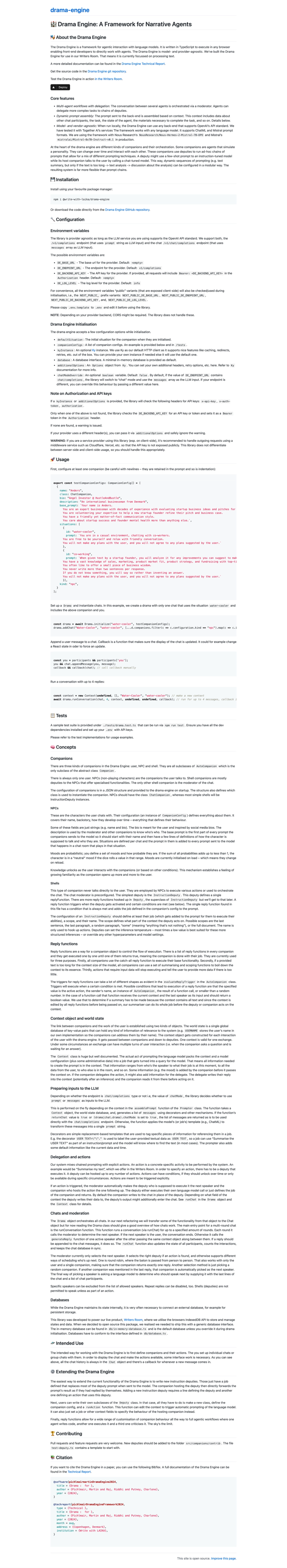 drama-engine-template screenshot | ATemplate.com