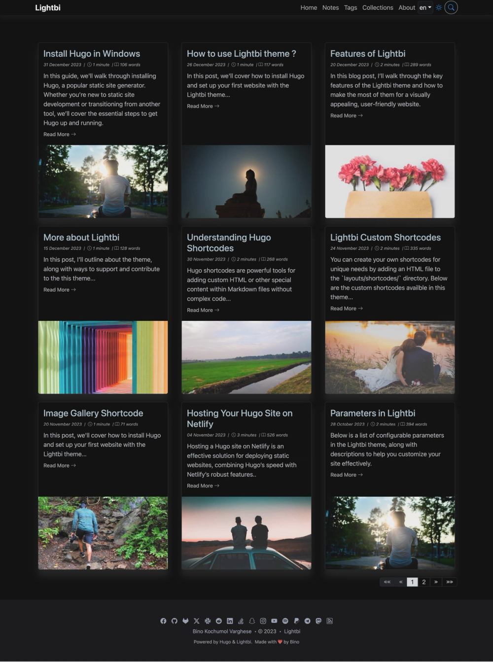 Lightbi screenshot | ATemplate.com