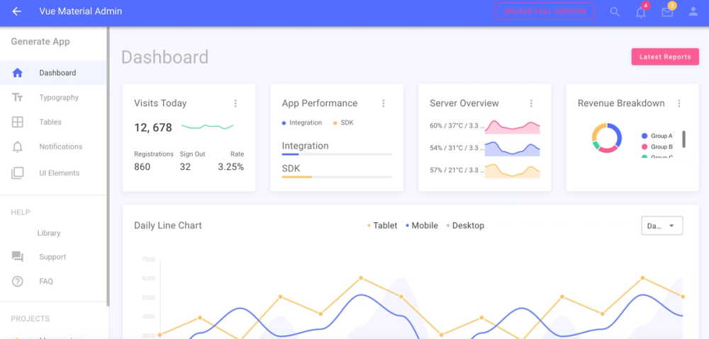 image of Vue Material Admin image of Vue Material Admin