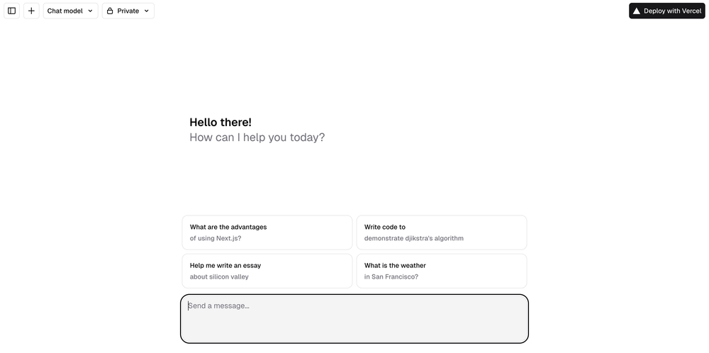 Next.js AI Chatbot screenshot | ATemplate.com