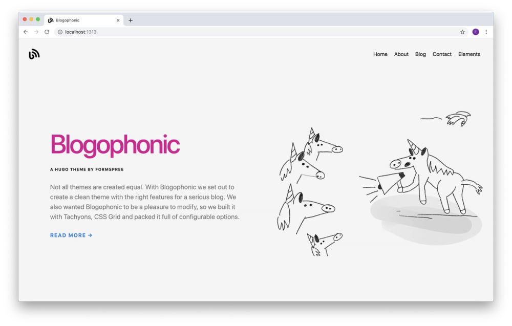 Blogophonic screenshot | ATemplate.com