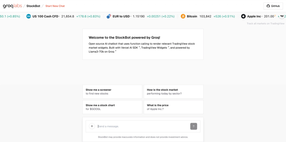 StockBot screenshot | ATemplate.com