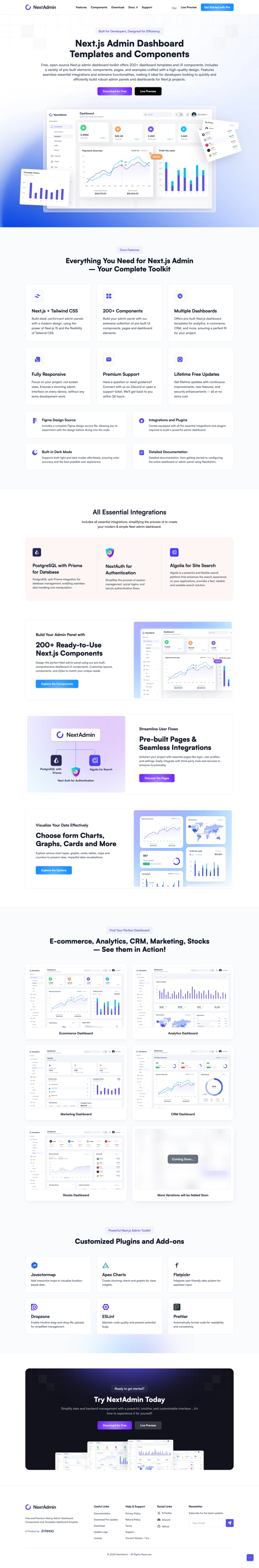 nextjs-admin-dashboard screenshot | ATemplate.com
