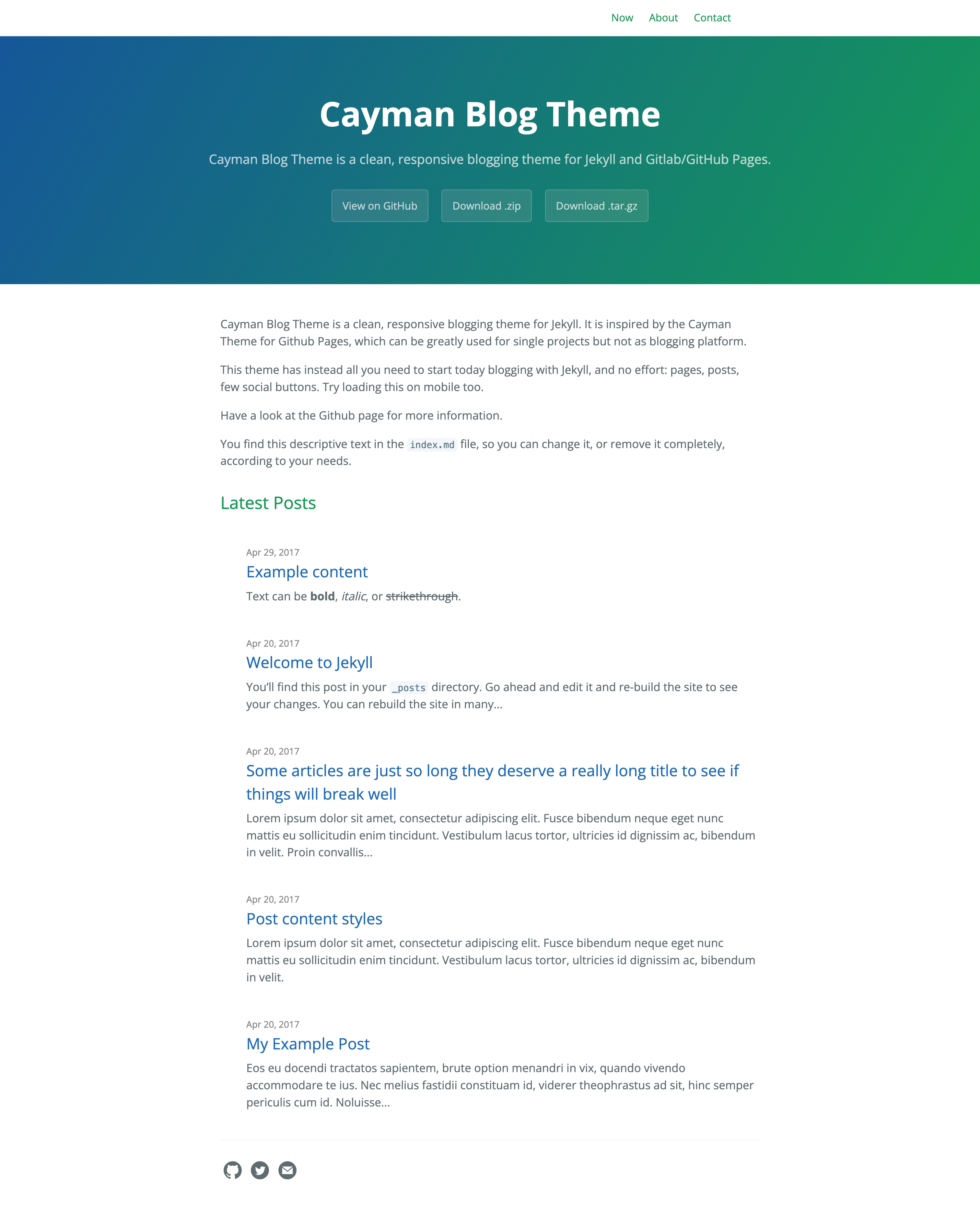 cayman-blog screenshot | ATemplate.com