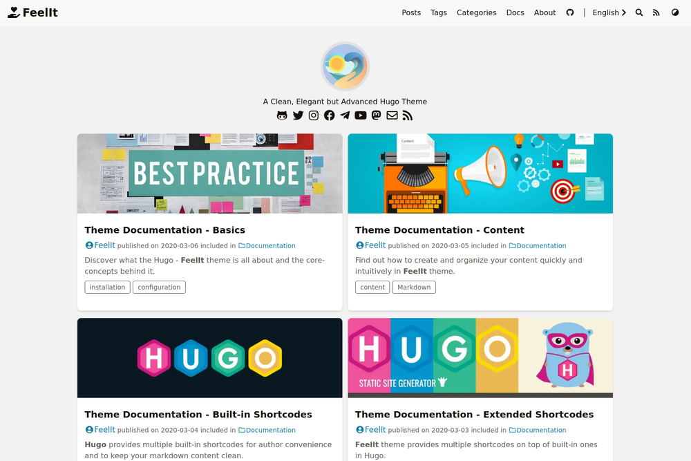 FeelIt screenshot | ATemplate.com