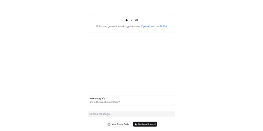 Reasoning Steps - AI SDK screenshot | ATemplate.com