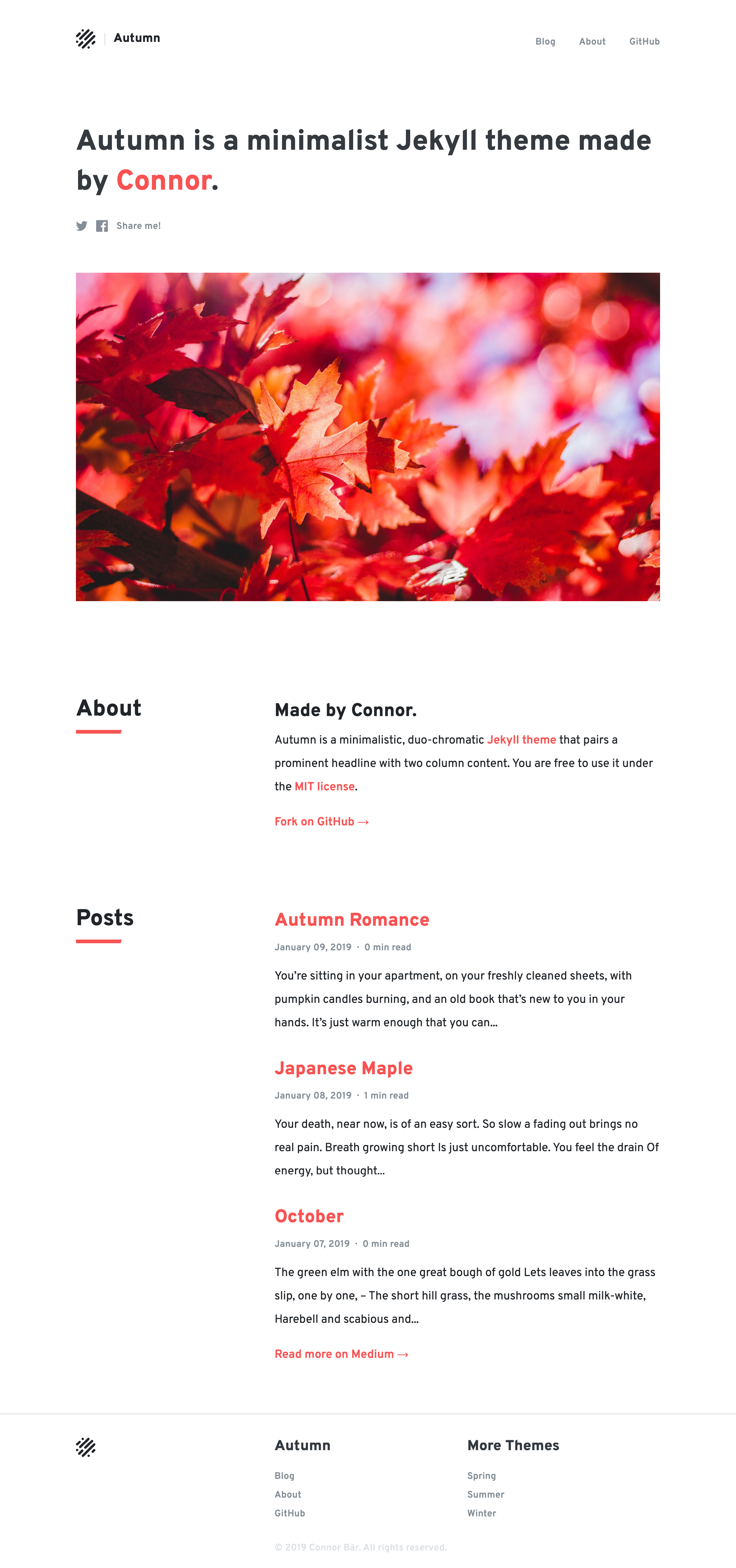 Autumn screenshot | ATemplate.com