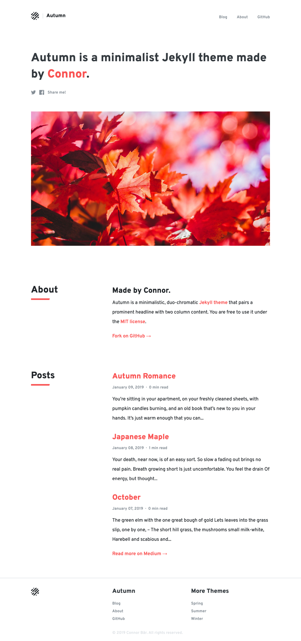 Autumn screenshot | ATemplate.com