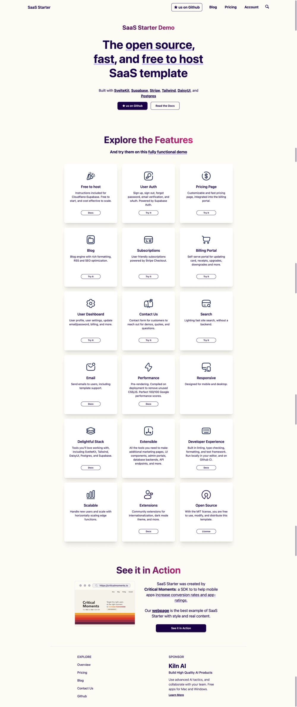 CMSSaasStarter screenshot | ATemplate.com