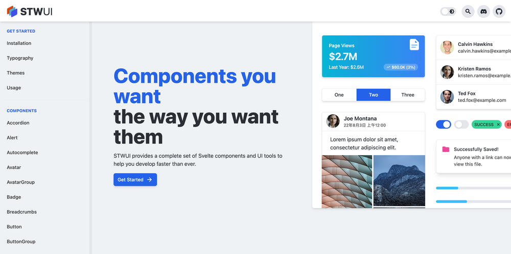 stwui screenshot | ATemplate.com
