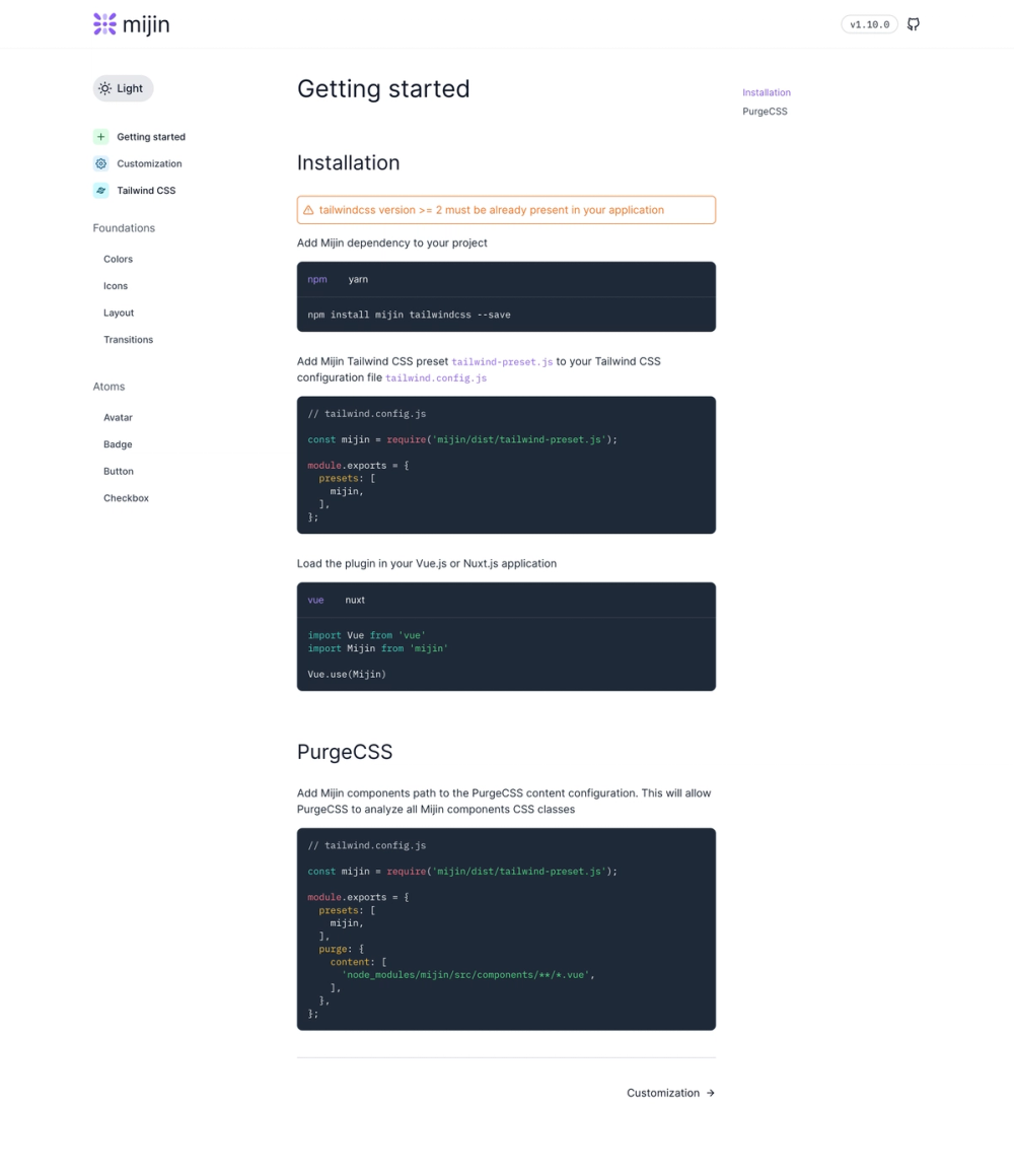 mijin screenshot | ATemplate.com
