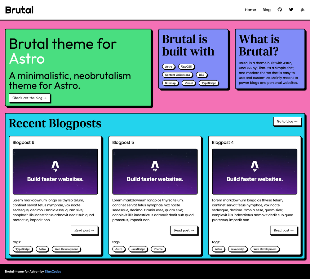 brutal screenshot | ATemplate.com
