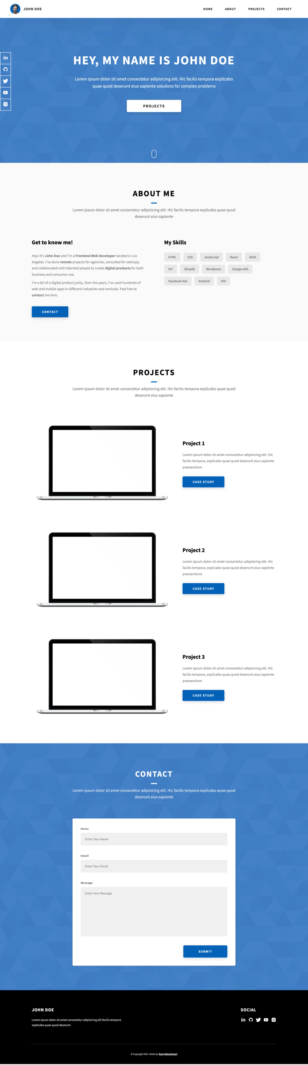Dopefolio screenshot | ATemplate.com