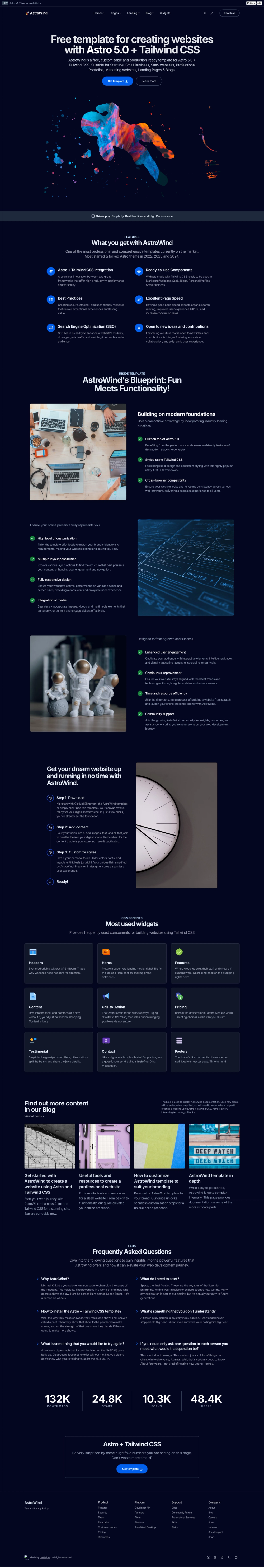 AstroWind screenshot | ATemplate.com