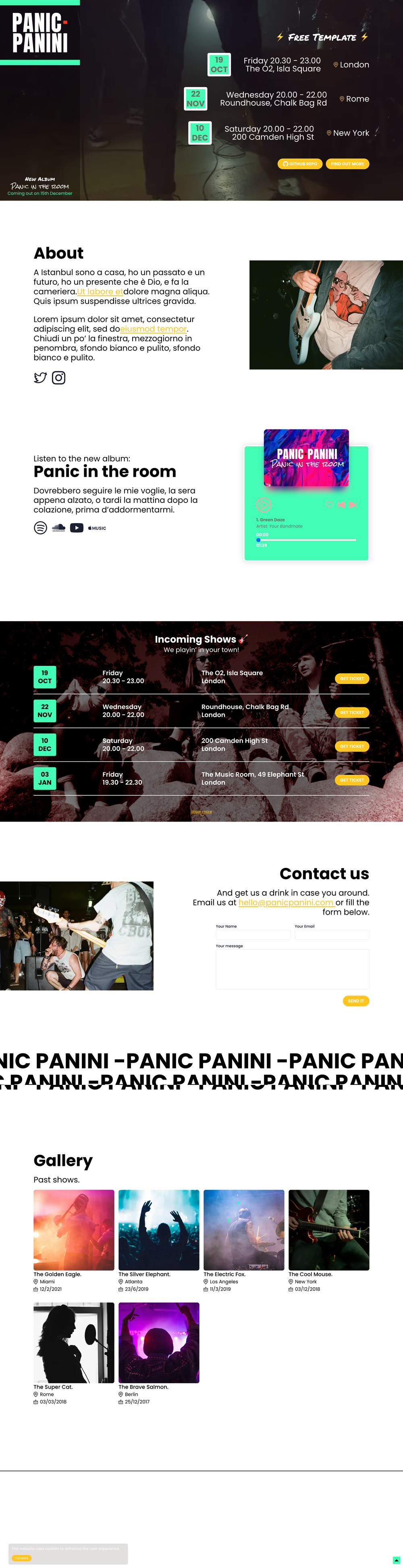 panic-panini-next screenshot | ATemplate.com