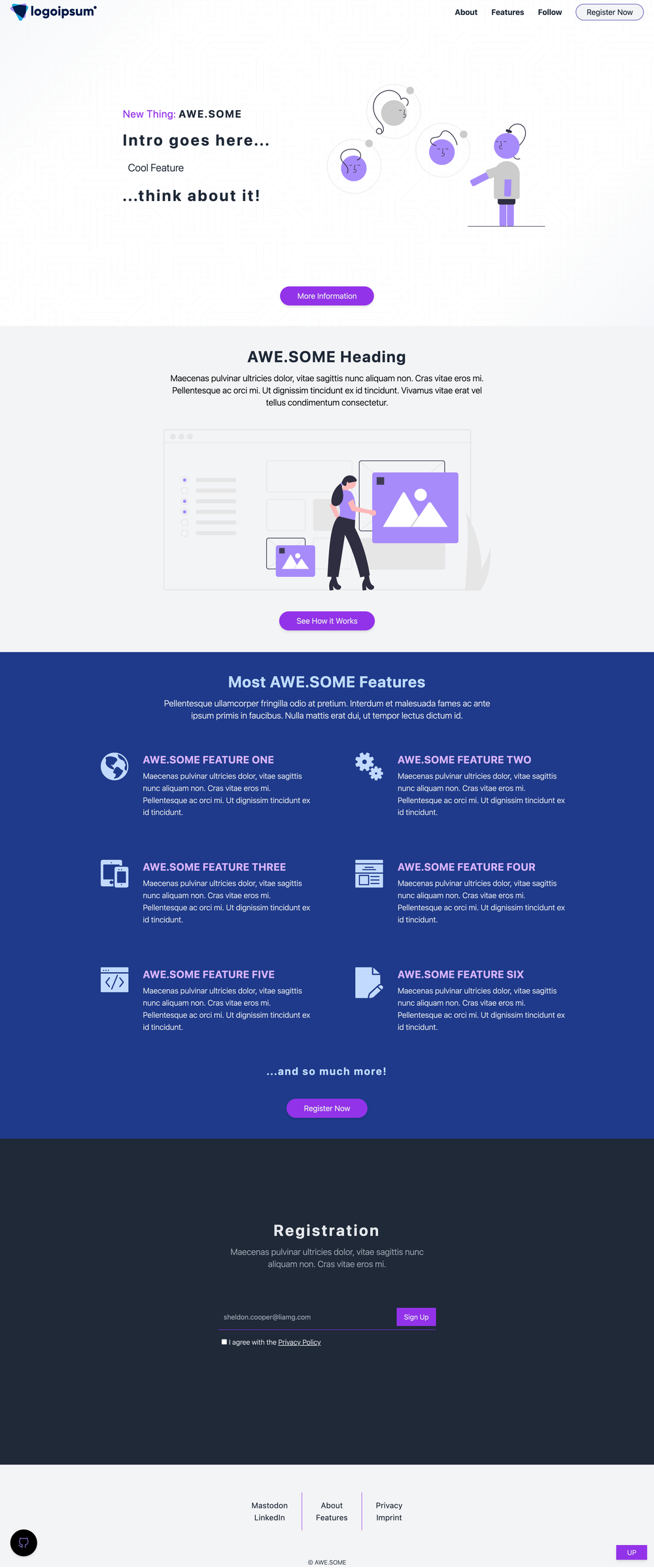 astro-landing-page screenshot | ATemplate.com