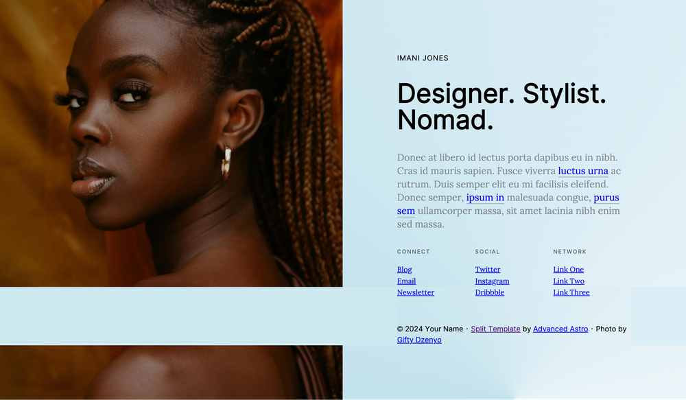Split screenshot | ATemplate.com