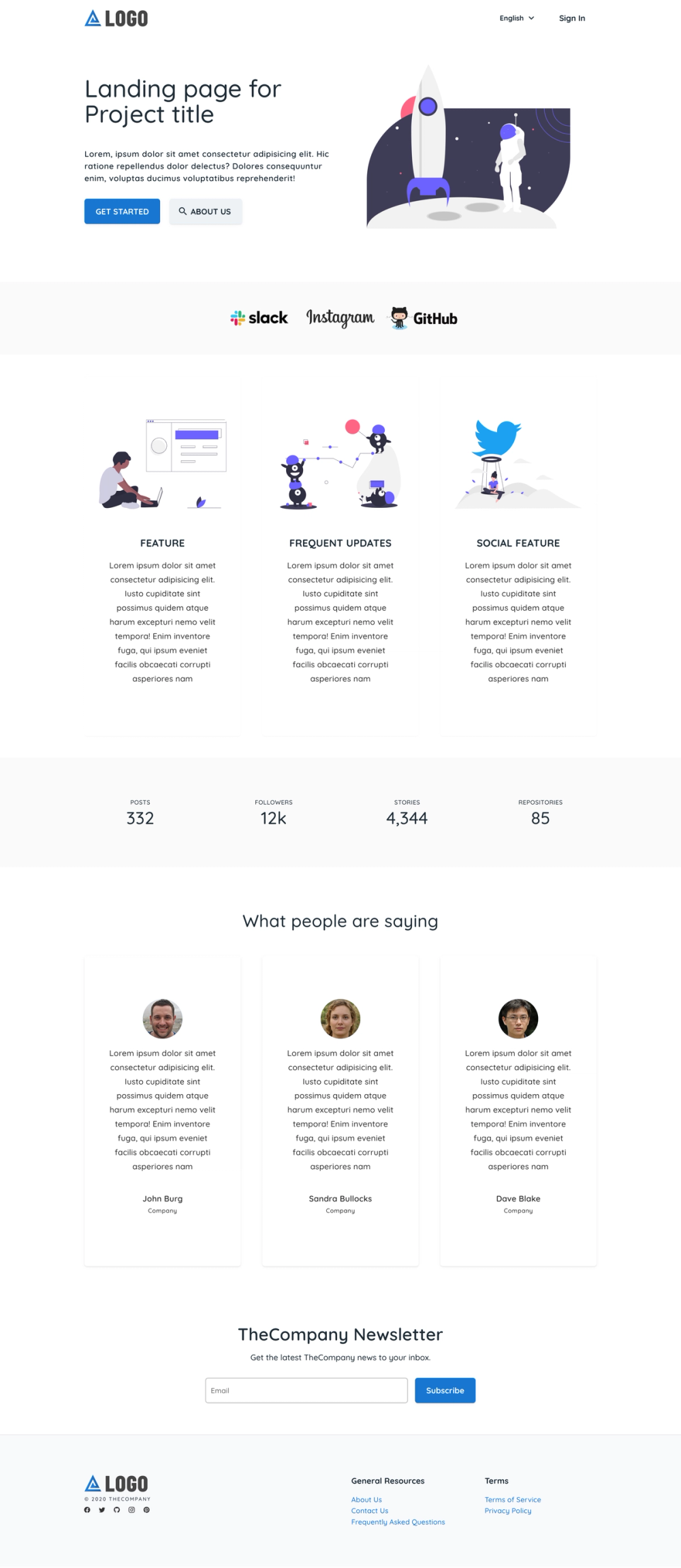 landing-template screenshot | ATemplate.com