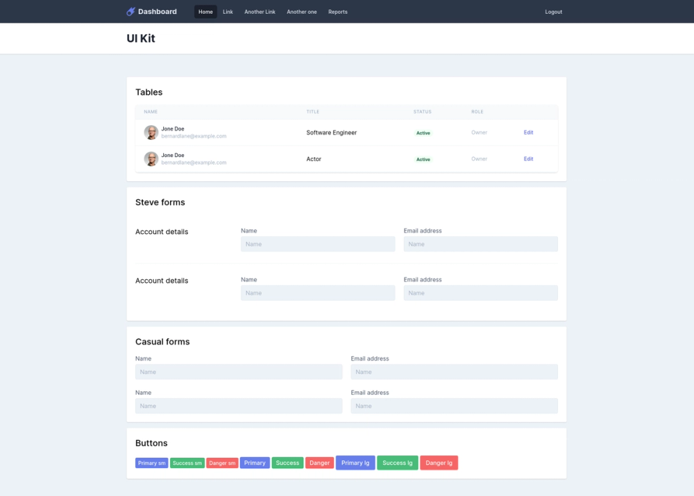 laravel-tailwind-css-dashboard screenshot | ATemplate.com