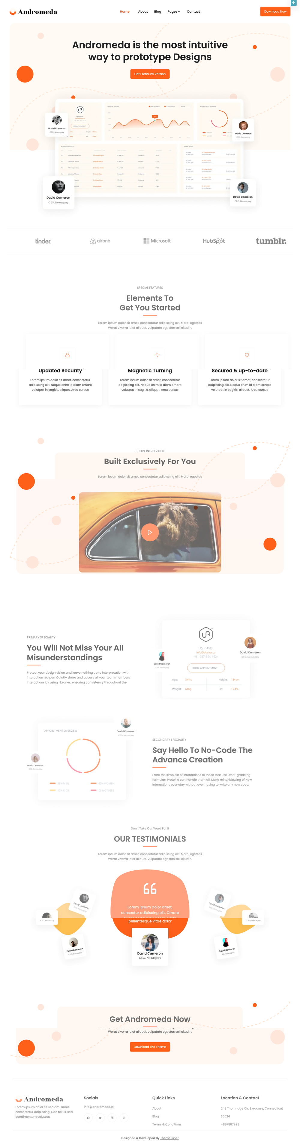 Andromeda Light Nextjs screenshot | ATemplate.com