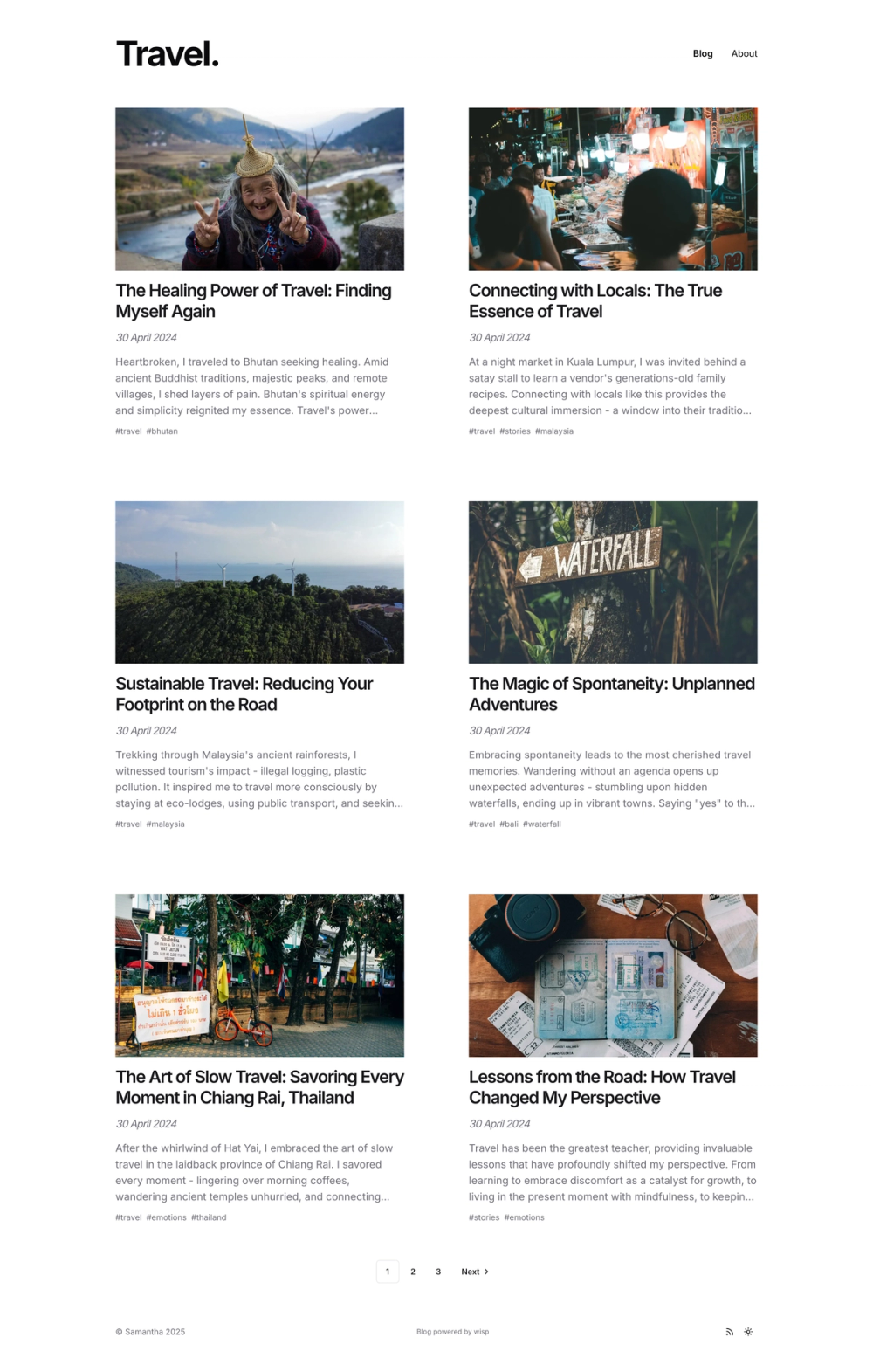 nextjs-blog-cms-wisp screenshot | ATemplate.com