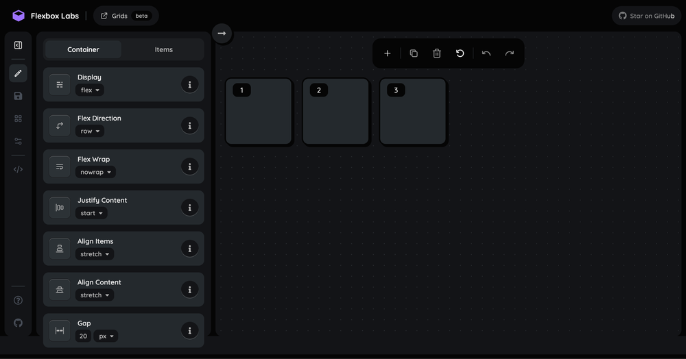 Flexbox-Labs screenshot | ATemplate.com