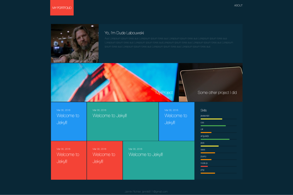 jekyll-slender-template screenshot | ATemplate.com