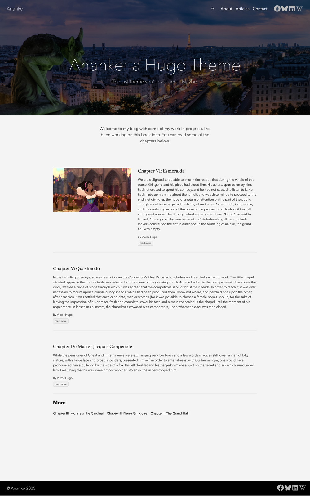 Ananke screenshot | ATemplate.com