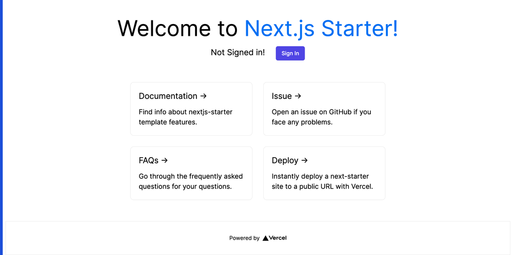 nextjs-starter screenshot | ATemplate.com