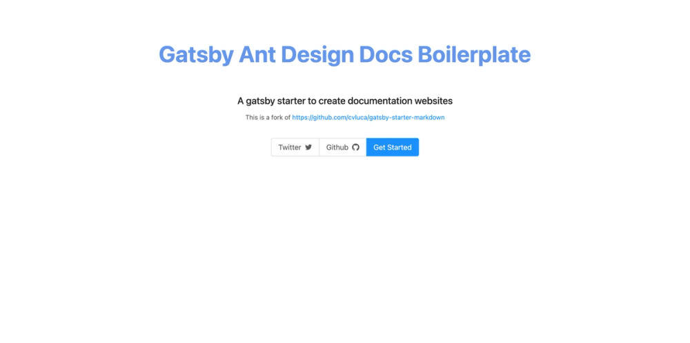 gatsby-antd-docs screenshot | ATemplate.com