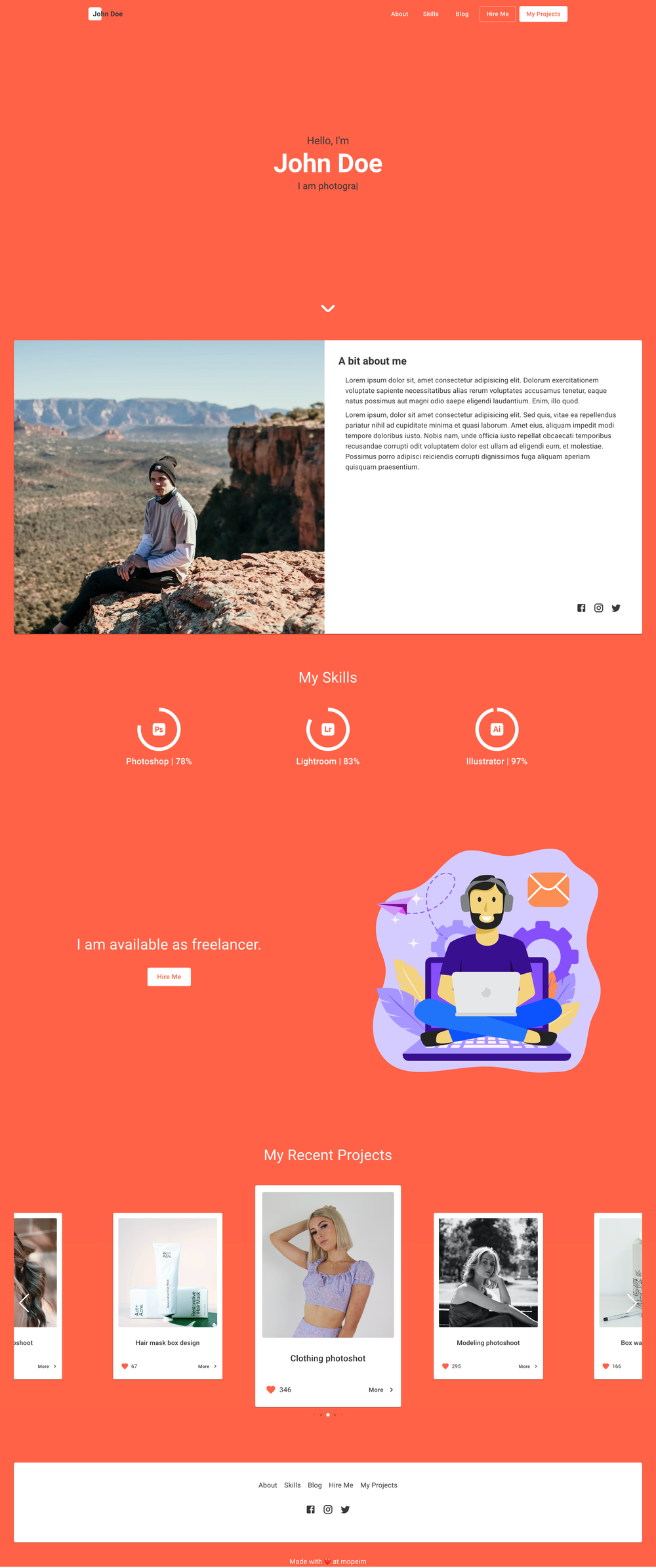 theBag screenshot | ATemplate.com