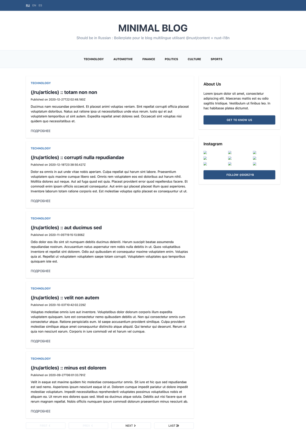 nuxt-i18n-blog-v3 screenshot | ATemplate.com