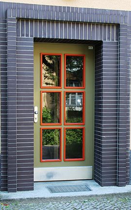 Fensterfront in der Telefunken-Siedlung