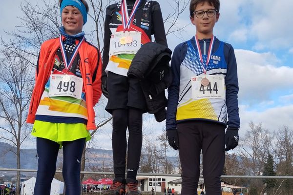Le podium individuelles des Benjamins