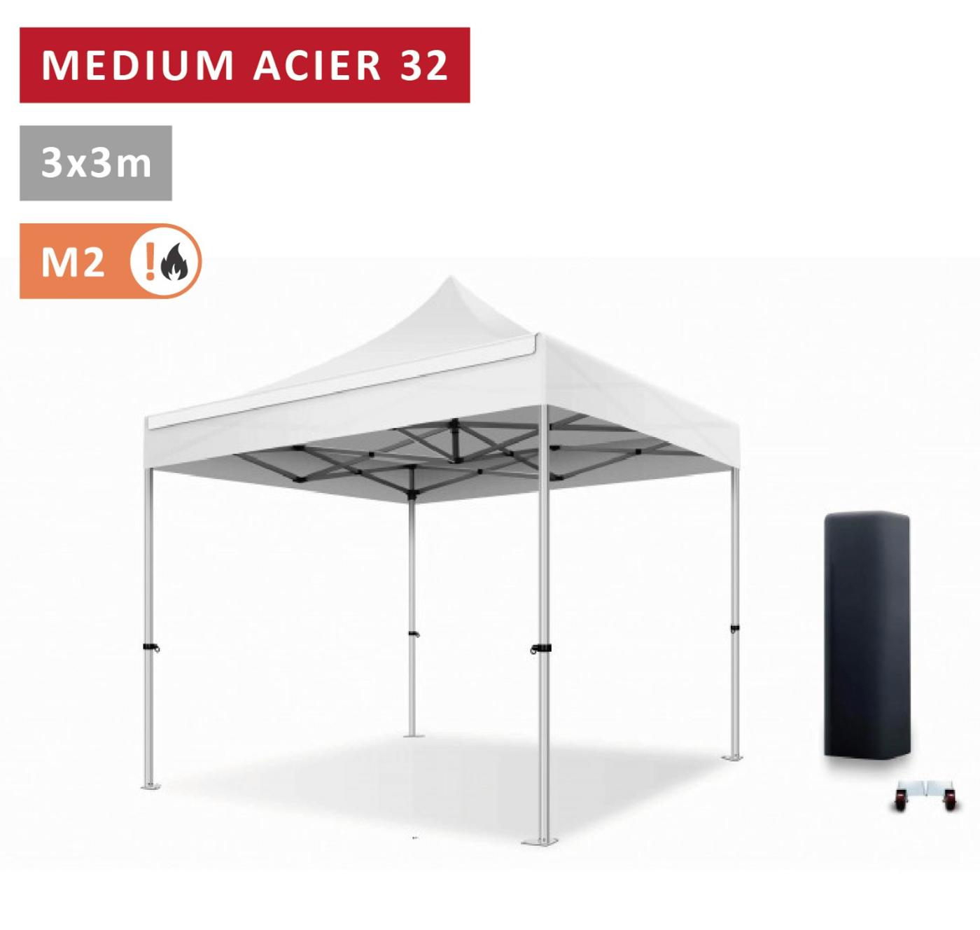 Barnum chapiteau blanc 3m x 3m