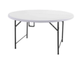 Table pliante cérémonie ronde demi-lune 150 cm