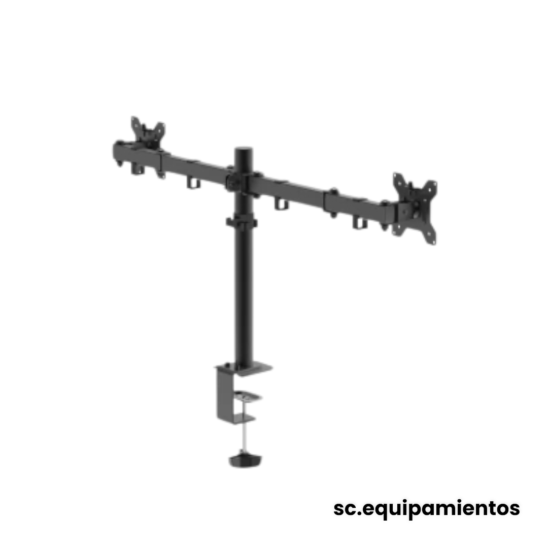 Soporte Dual de Monitores 13"–27" Reforzado