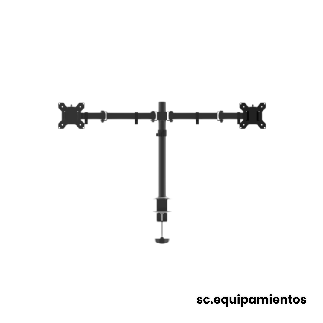 Soporte Dual de Monitores 13"–27" Reforzado